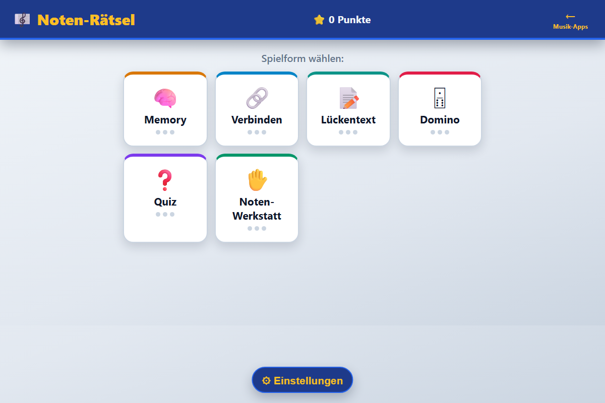 Vorschau der App Noten-Rätsel